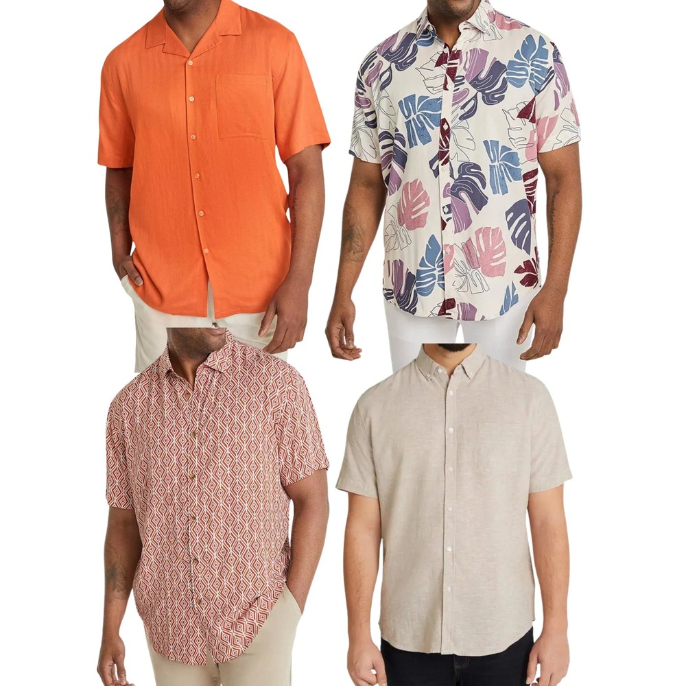 NWT Johnny Bigg Short Sleeve Button Up Shirt Bundle (4)